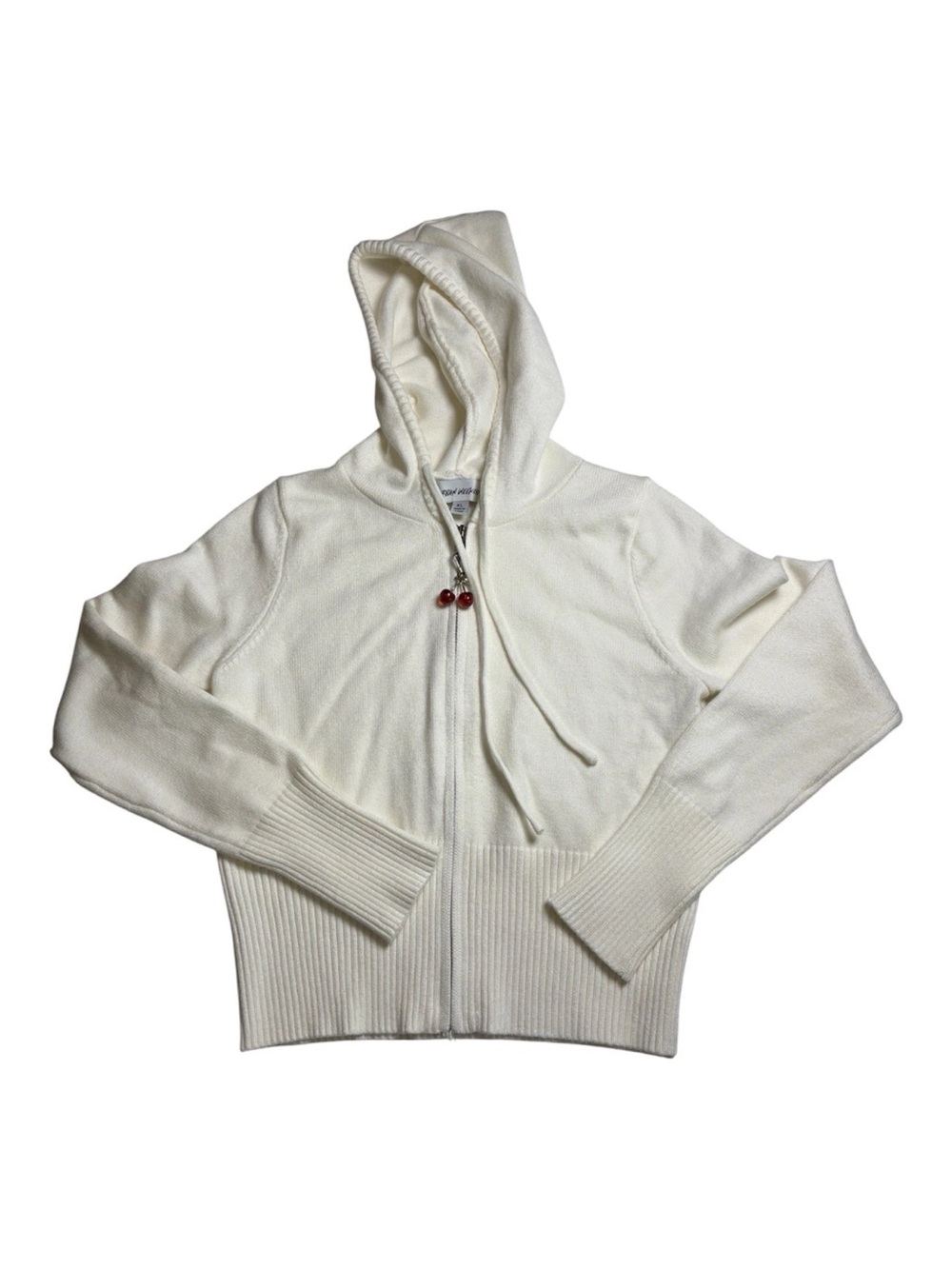 Urban Weekend White Hoodie Sweater Juniors XL Slim Fit Cropped